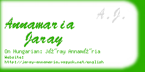 annamaria jaray business card